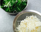 えのきと水菜のごまマヨサラダ作り方1写真