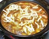 リメイク❗残ったカレーでカレーチーズ鍋作り方5写真