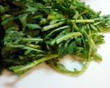菊菜のおひたし♪麺つゆだけ(/ω\)作り方1写真