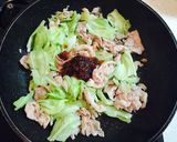 酸っぱ旨い♡豚肉とキャベツの梅肉炒め作り方4写真
