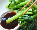 香港　中国野菜を茹でた1皿作り方7写真