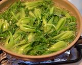 香港　中国野菜を茹でた1皿作り方11写真