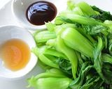 香港　中国野菜を茹でた1皿作り方14写真