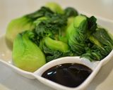香港　中国野菜を茹でた1皿作り方15写真