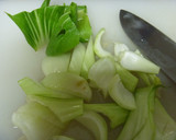はるさめと青梗菜の中華スープ作り方1写真