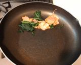 ほうれん草とベーコンのスクランブルエッグ作り方3写真