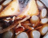 玉蒟蒻とアタリメ、厚揚げの煮物作り方2写真