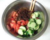 もずくトマト胡瓜のイタリアンもずく酢作り方1写真
