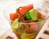 もずくトマト胡瓜のイタリアンもずく酢作り方2写真