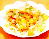 野菜たっぷりシャンタン焼うどん作り方3写真