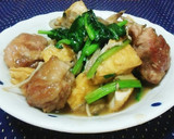 簡単 豚小間肉と厚揚げの煮物作り方12写真