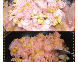 桜でんぶの厚揚げヘルシーカラフル炒飯☆作り方2写真