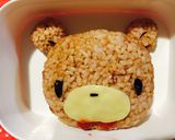 簡単！キャラ弁！グルーミー♡ピンクのクマ作り方5写真