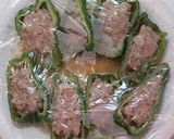 レンジで5分☆餃子ピーマン作り方3写真