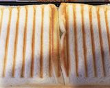 たまごとベーコンのパニーニ サンドイッチ作り方4写真