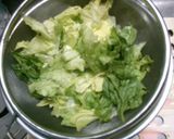 チンゲン菜とレタスの とろみ中華スープ♪作り方2写真