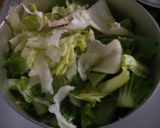チンゲン菜とレタスの とろみ中華スープ♪作り方4写真