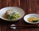レンジでチンするだけ！豚と白菜の重ね蒸し作り方7写真