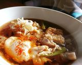 お鍋1つで簡単♪生姜肉汁うどん♪ランチ♪作り方5写真