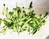 簡単☆3分!きゅうり☆油揚げの酢の物作り方1写真