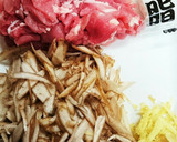 すき焼きみたい！肉牛蒡のっけ茶碗蒸し♪作り方6写真