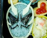 キャラ弁 簡単 仮面ライダースペクター作り方7写真