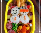 冬の簡単キャラ弁♡雪だるまキティちゃん作り方6写真