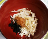 超簡単☆えのきともやしの味噌汁☆39㌍作り方2写真
