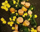 ほうれん草コーン白い缶カン炒め作り方3写真