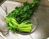 簡単☆せりのおかか和え作り方1写真