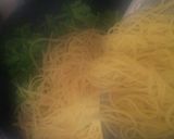 ベーコンと玉ねぎで　わさび菜の和風パスタ作り方9写真