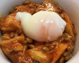 楽うま☆納豆とキムチの温玉丼作り方5写真