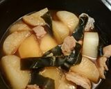 大根と鶏肉の甘煮作り方4写真
