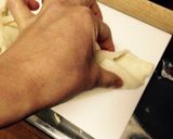 食パンで☆サーモンとクリチのパイ包み風作り方9写真