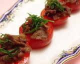 ワインに合う♪牛肉乗せトマト♪作り方4写真