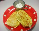 糖質制限　フレンチトースト　クリーム添え作り方8写真