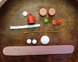 ほかほかマフラー*くまさんおにぎり作り方4写真