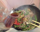 牛肉と蓮根のにんにく醤油ソテー作り方5写真