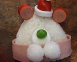 ほかほかマフラー*くまさんおにぎり作り方8写真