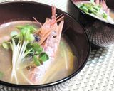 こりゃ旨い★贅沢★エビみその味噌汁♪作り方5写真