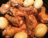 簡単＊卵と手羽元のうまうま煮込み作り方5写真