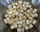 豚バラ蒟蒻と角切りごぼうの甘辛生姜煮❤作り方2写真