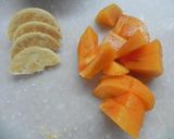 簡単★柿とチョコのスイーツココットカマン作り方1写真