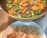 長芋くるみ豚肉炒め（山药胡桃炒猪肉）作り方6写真