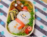 幼稚園 お弁当♡雪だるま 簡単作り方5写真