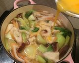 ＊チンゲン菜と竹輪のふわとろ卵スープ＊作り方5写真