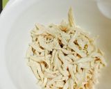 雑穀豆入❤️ささ身レタス中華スープ作り方1写真