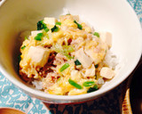 豆腐と鶏ひきで親子丼＊まろやかほっこり〜作り方8写真