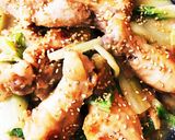 ボリューム満点♫白菜☆鶏手羽元の味噌焼き作り方6写真