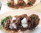 納豆おろしスプラウトぶっかけ蕎麦作り方3写真